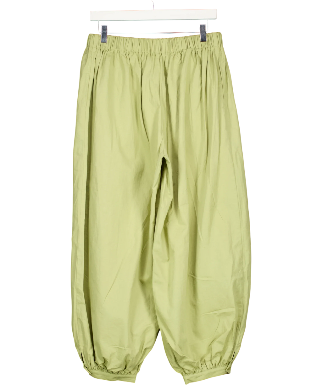 Lioness Green Wilderness Balloon Jogger Pants, size UK S — back
