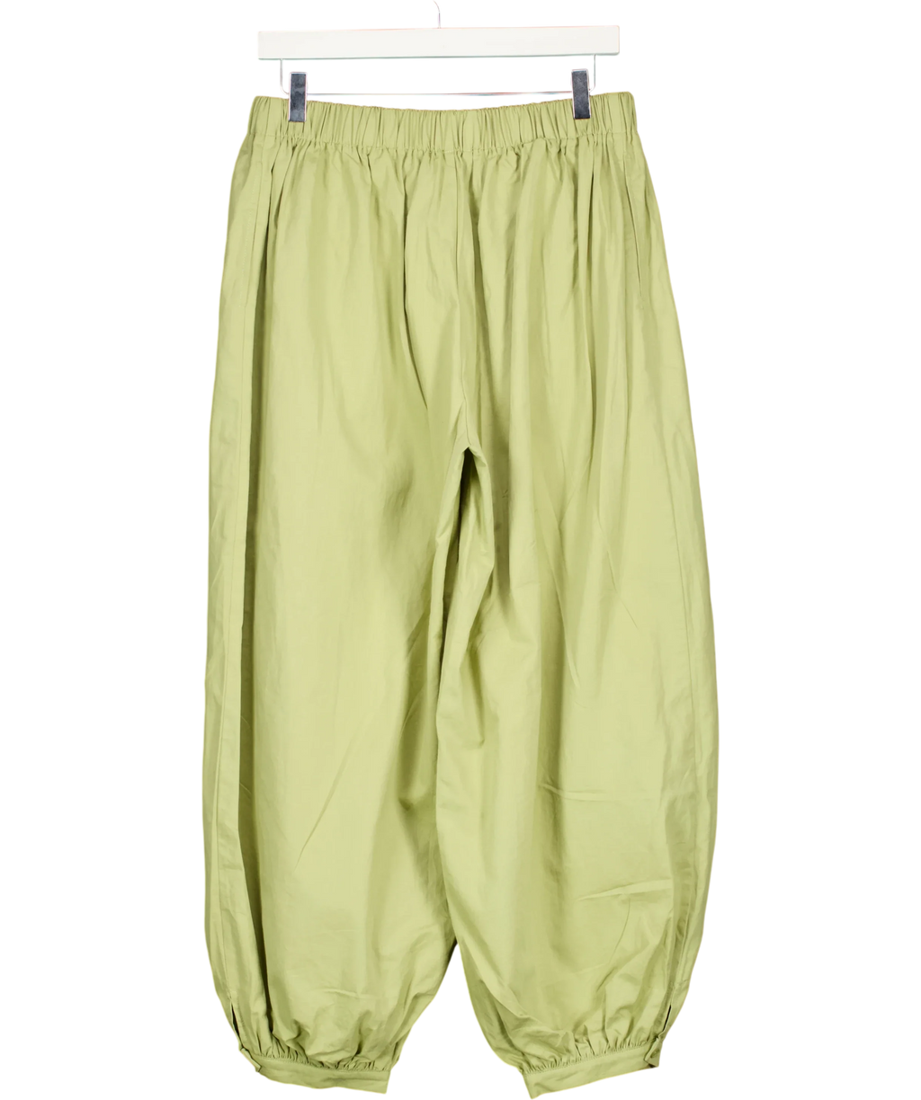 Lioness Green Wilderness Balloon Jogger Pants, size UK S — back