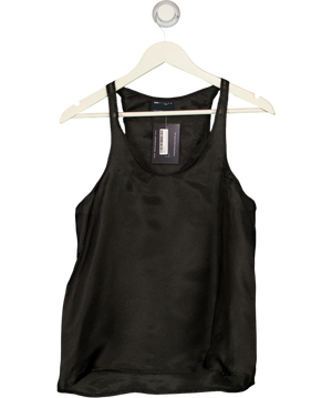ASOS Design Scoop Neck Sheer Cami Top Black UK 8