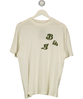 Anine Bing Cream Ashton Vintage Bing Graphic Tee Washed Buttercream, size UK M — front