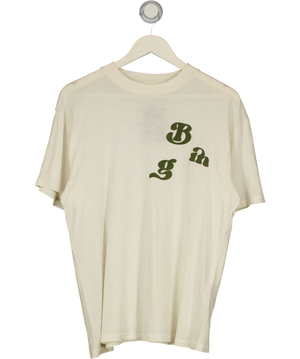 Anine Bing Cream Ashton Vintage Bing Graphic Tee Washed Buttercream UK M