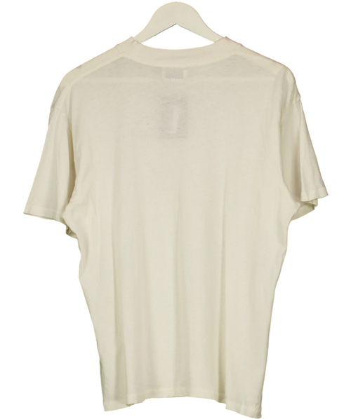 Anine Bing Cream Ashton Vintage Bing Graphic Tee Washed Buttercream, size UK M — back