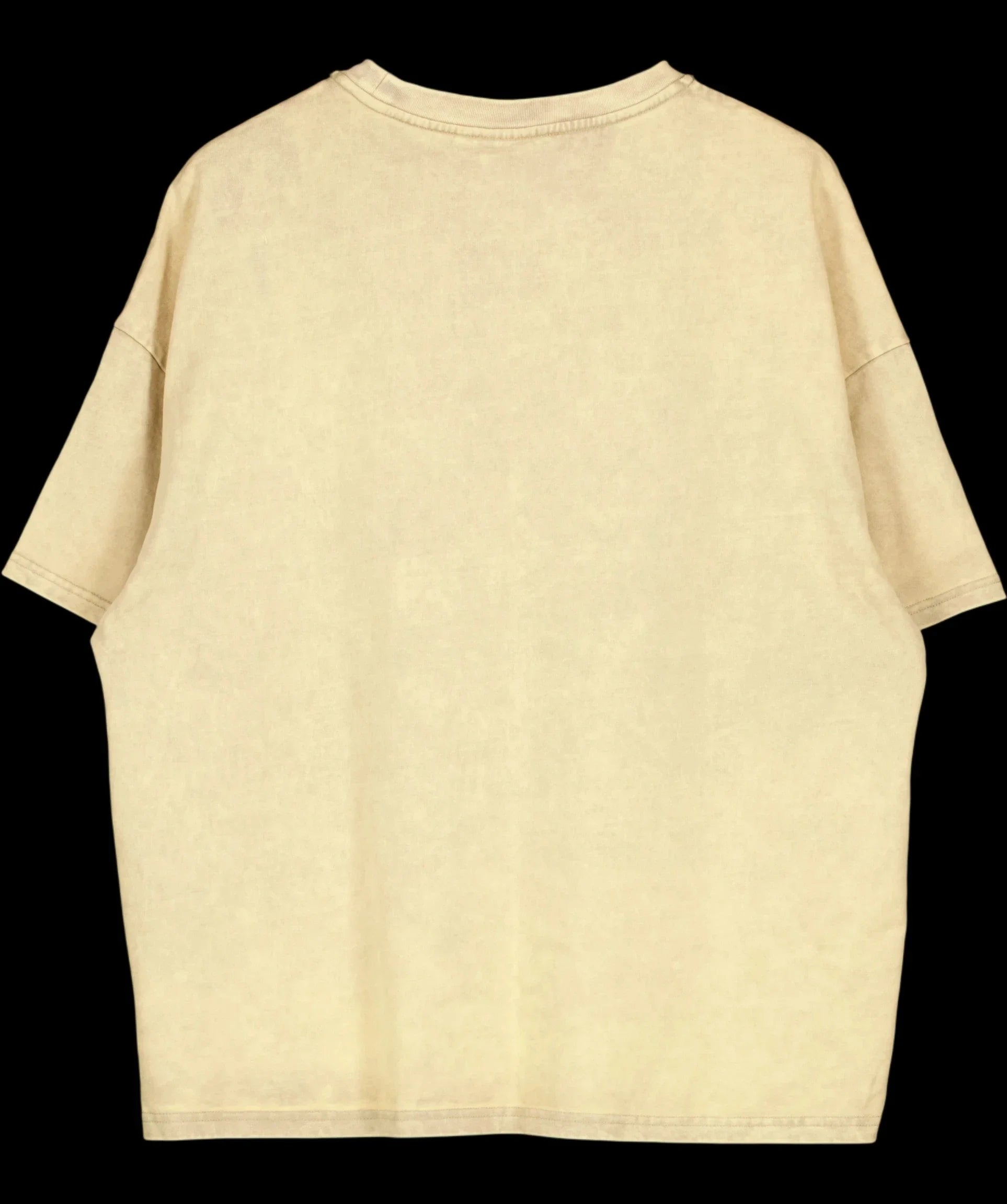 VRG GIRL Beige Sunshine State OVERSIZE Acid Wash Boxy T-Shirt Beige, size UK 8 — label