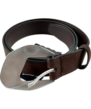 H&M Brown Suede Statement Buckle UK XS