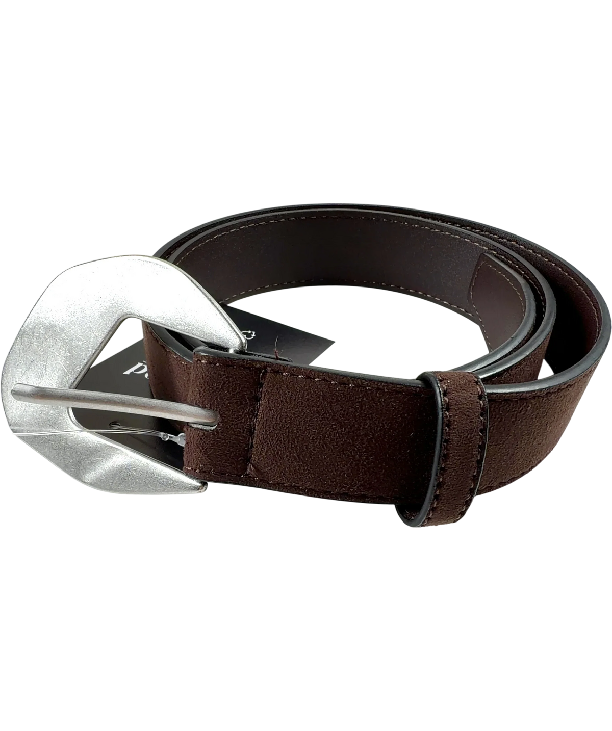 H&M Brown suede belt, size UK XS — back