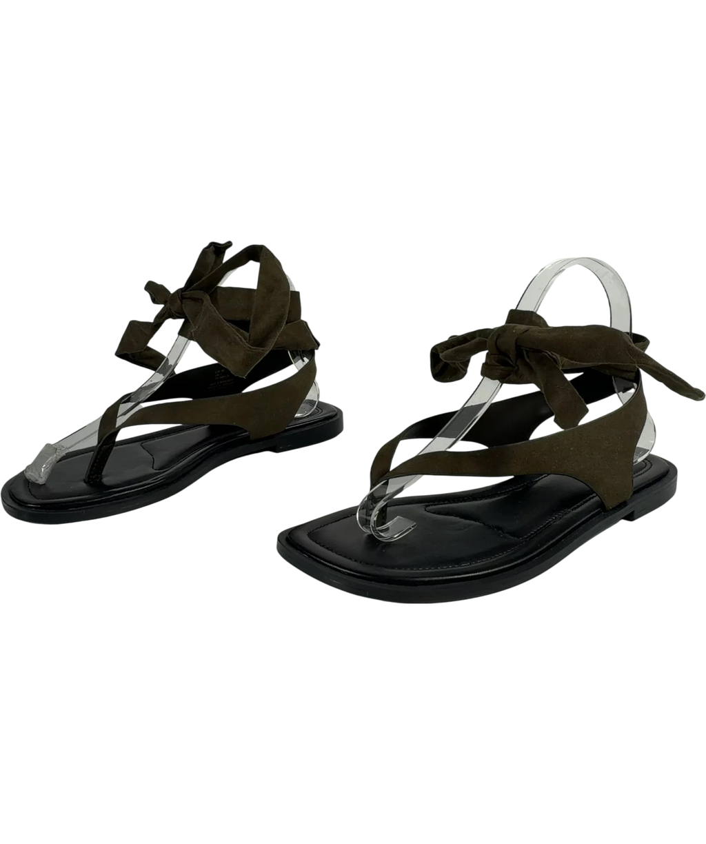 H&M Green Tie-detail Sandals UK 5 EU 38 — Side (both)