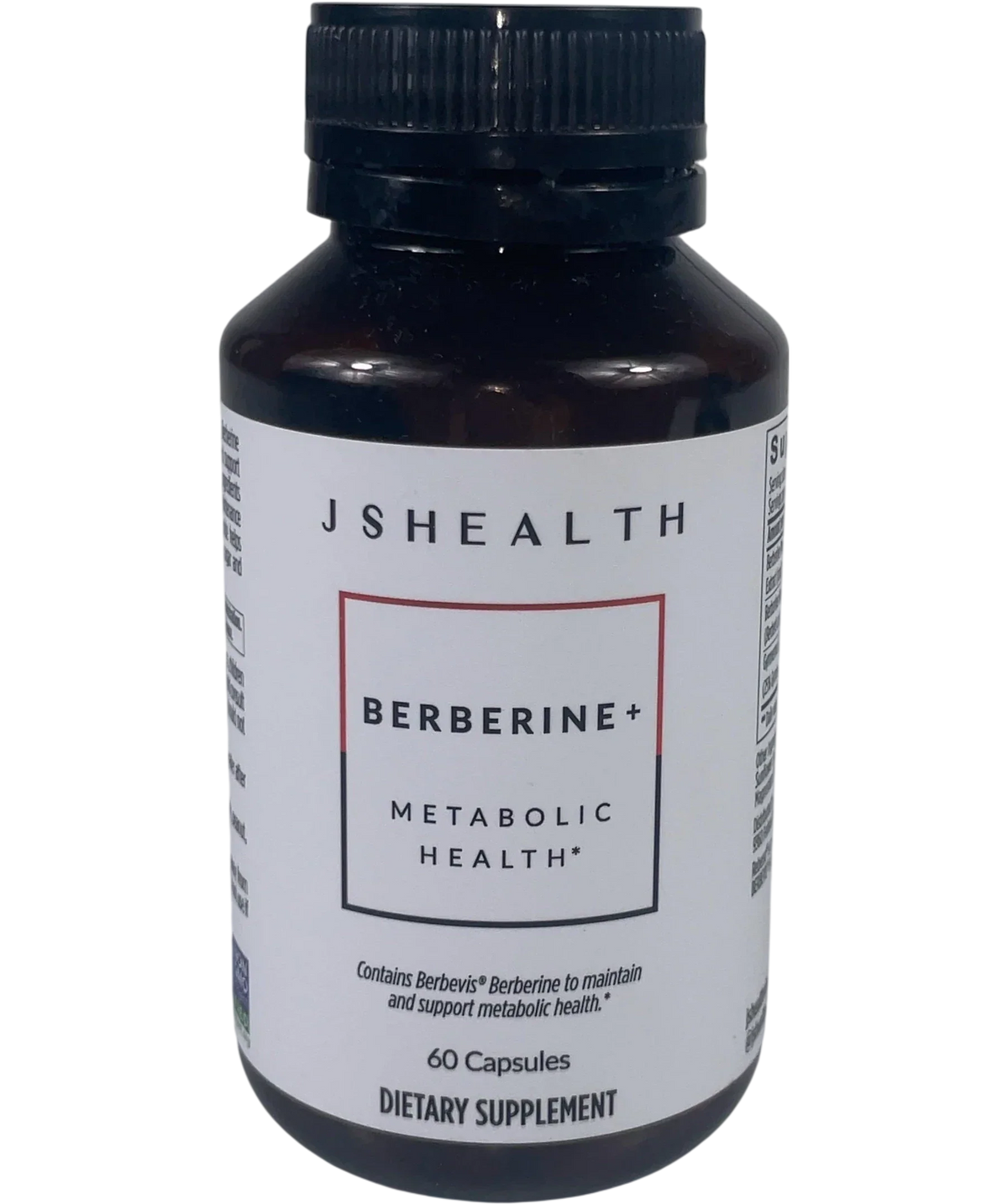 JSHealth Vitamins Berberine+ Metabolic Health White/Brown 60 Capsules, size 60 Capsules — front