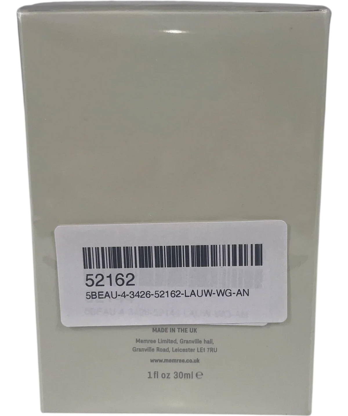 Memree Yellow Extrait de Parfum, size 30ml — back