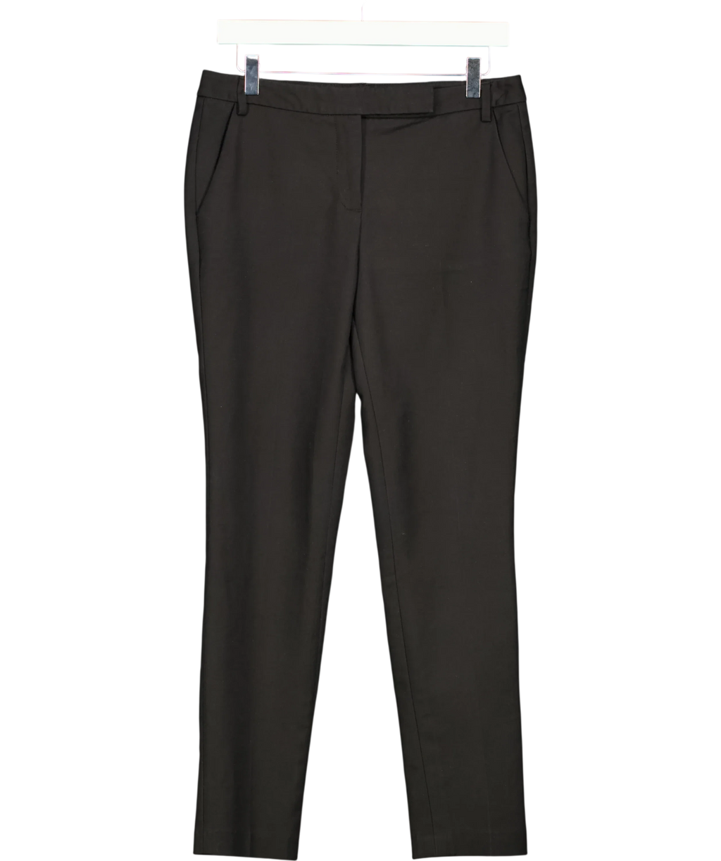 REISS Black Joanna Trousers, size UK 10 — front