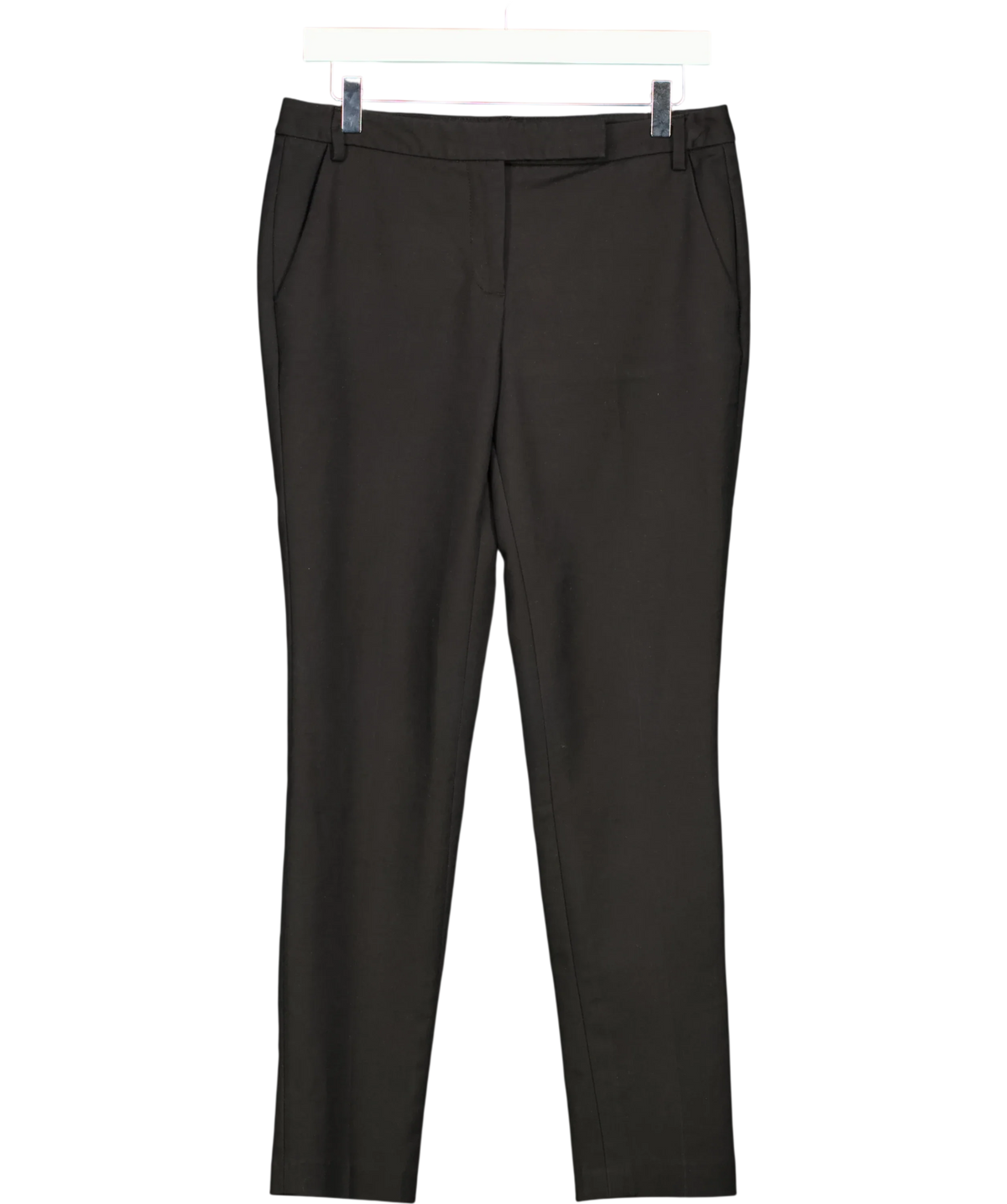 REISS Black Joanna Trousers, size UK 10 — front