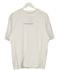River Island White Province of Chania Crete Large Back Graphic T-Shirt White, size UK L — front