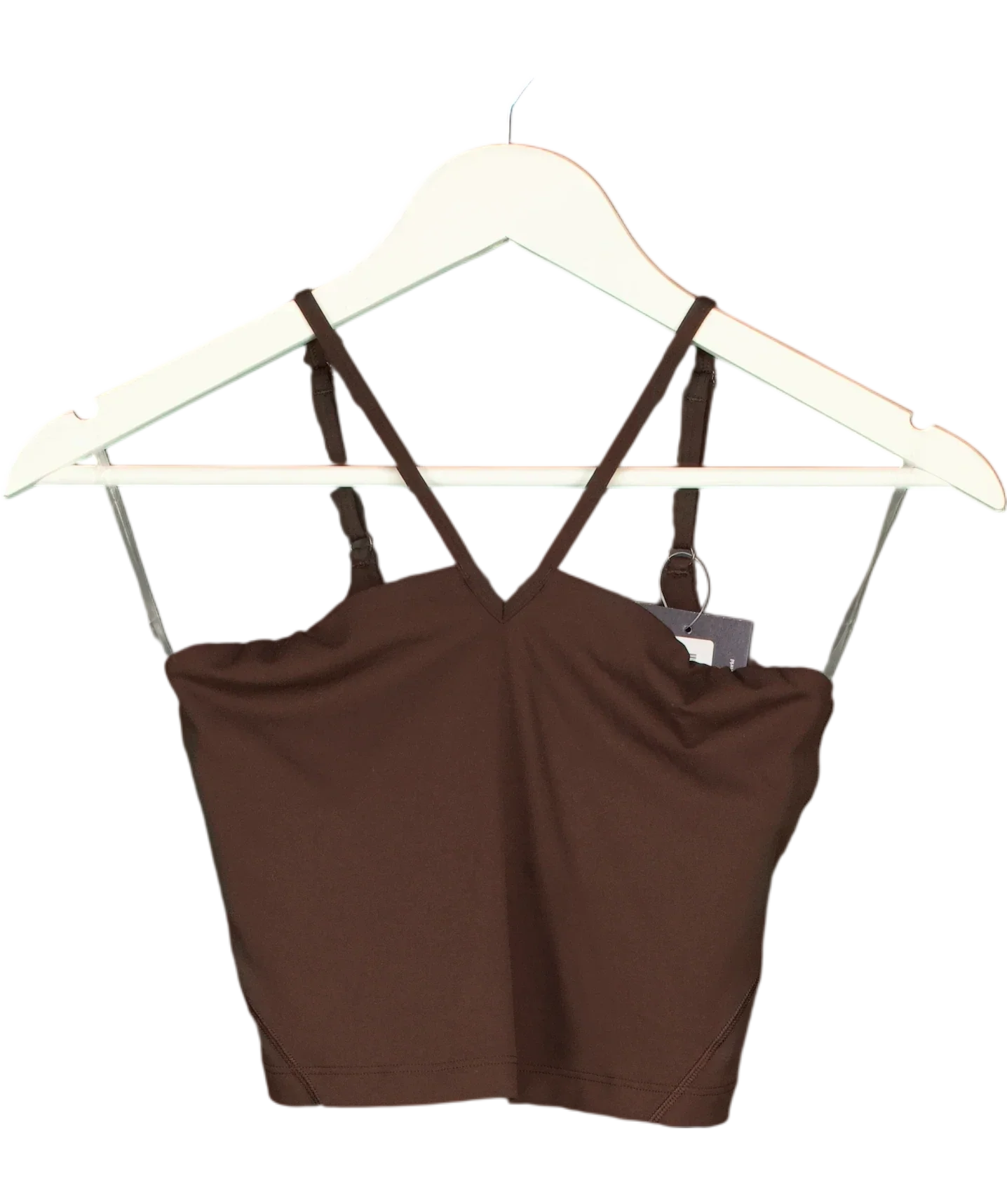 Lululemon Brown Chocolate Brown Sports Bra, size UK S — front