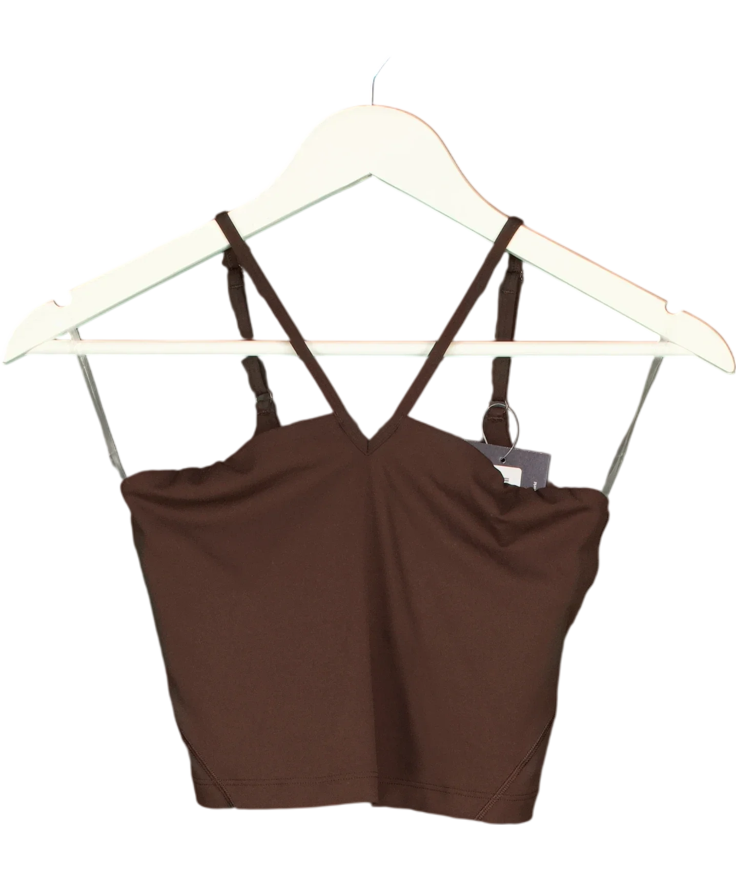 Lululemon Brown Chocolate Brown Sports Bra, size UK S — front