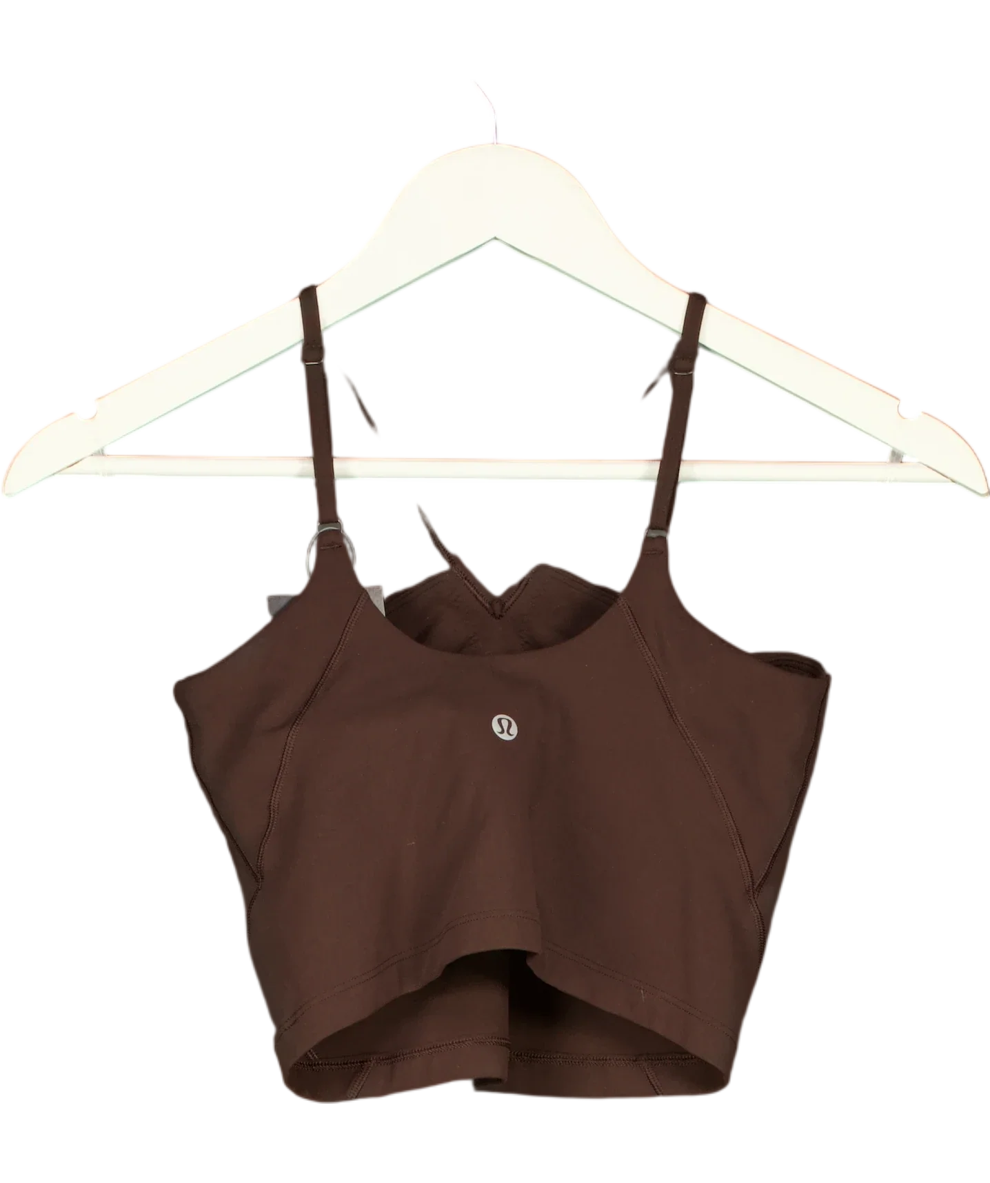 Lululemon Brown Chocolate Brown Sports Bra, size UK S — back