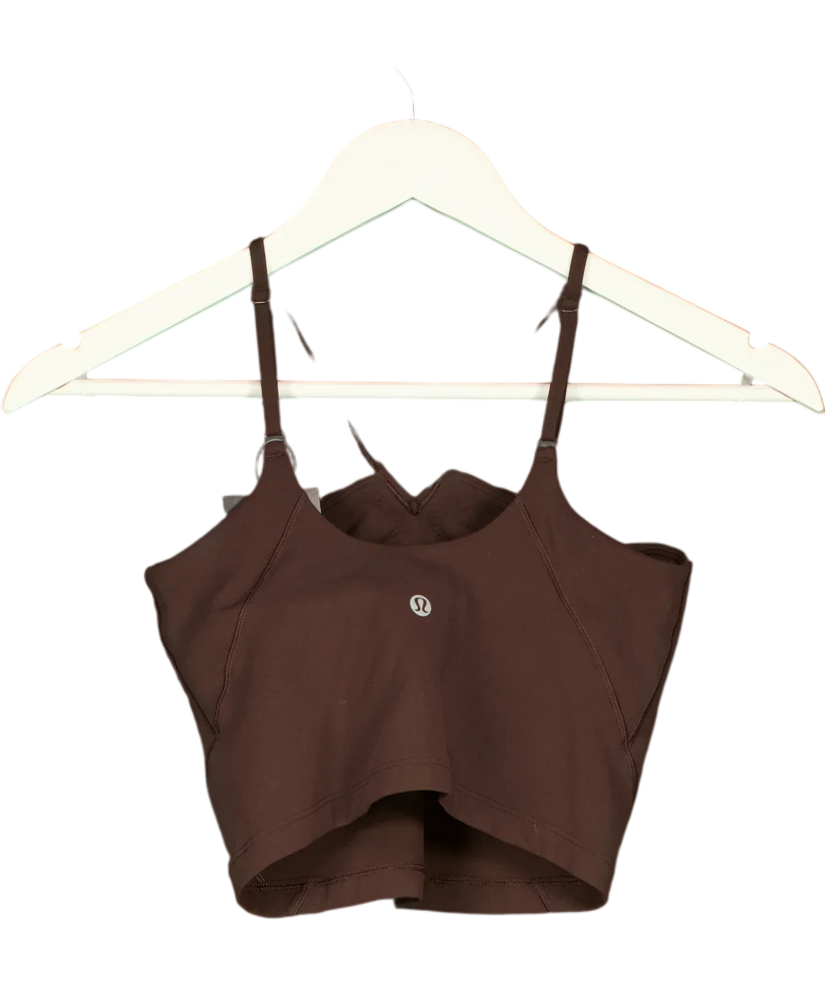Lululemon Brown Chocolate Brown Sports Bra, size UK S — back