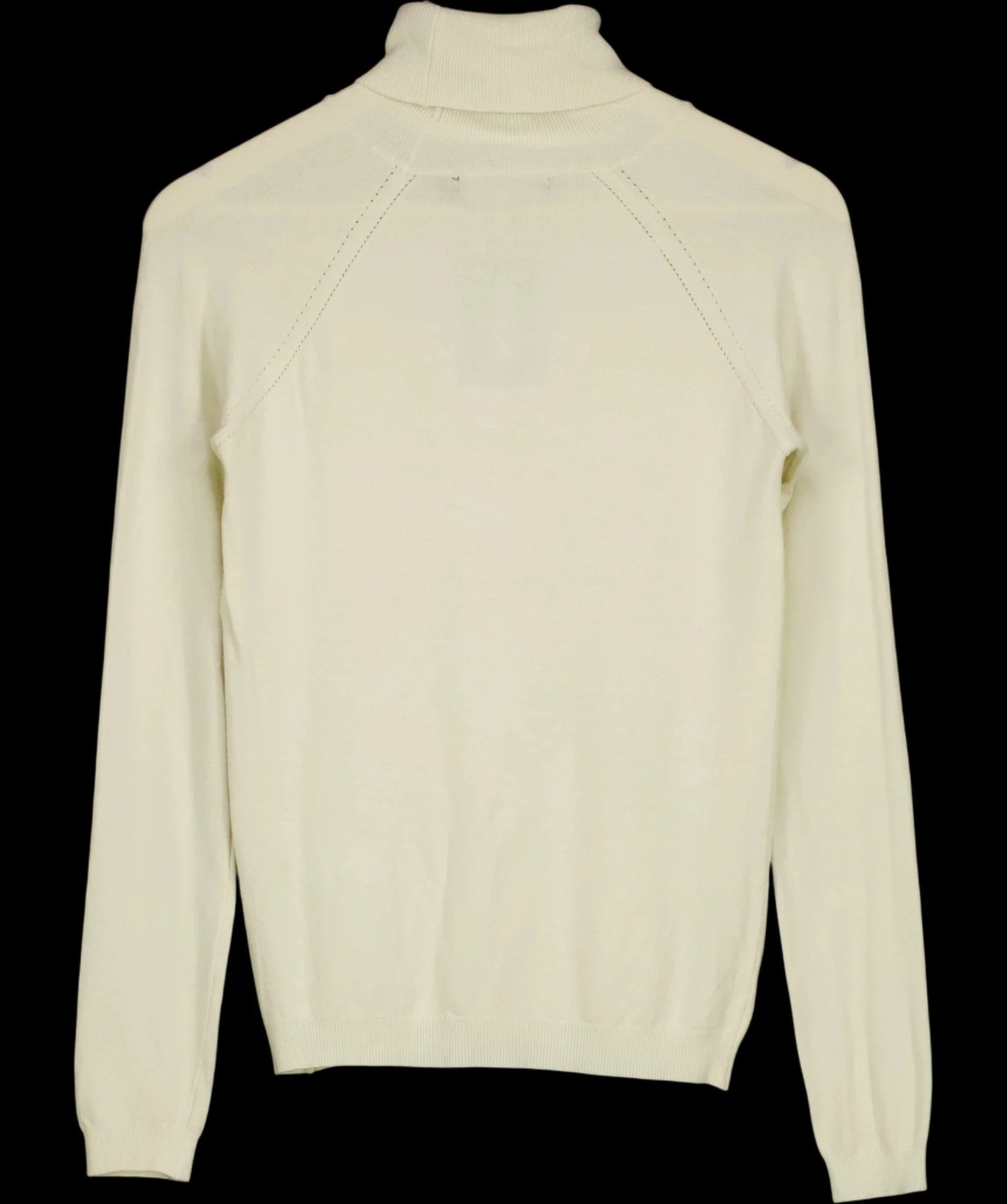 KAREN MILLEN Cream Essential Knit Roll Neck Jumper Cream, size UK XS/S — label