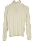 KAREN MILLEN Cream Essential Knit Roll Neck Jumper Cream, size UK XS/S — front