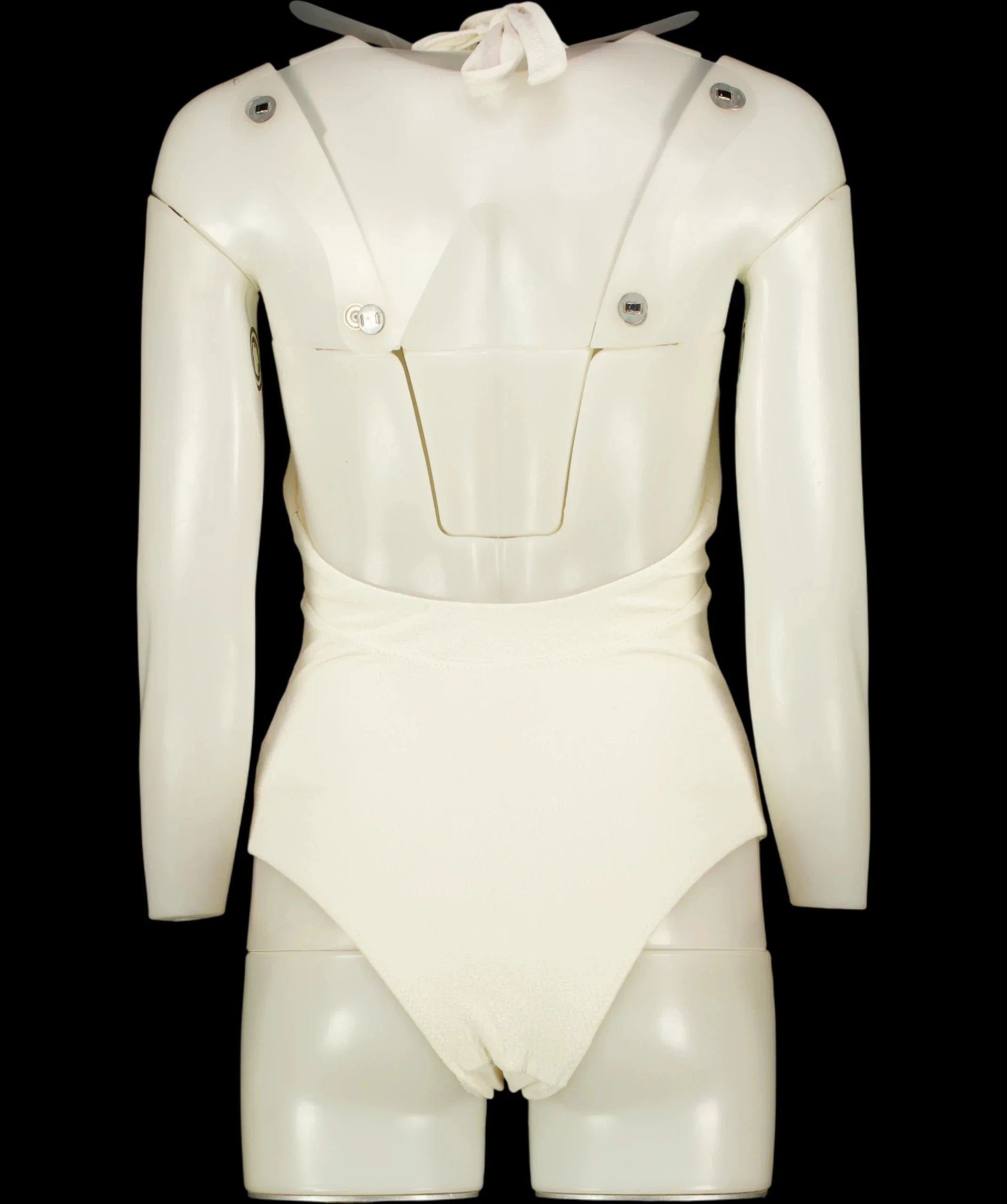 ZARA Cream Tied Halter Beach Swimsuit Ecru CREAM, size UK S — label