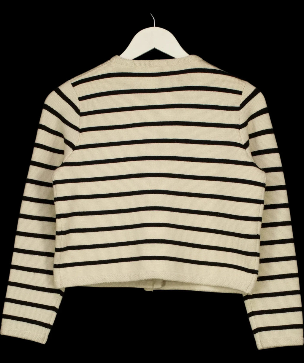 STUDIO BY CHARLOTTE Cream Kelly Stripe Cardigan Cream & Black — label