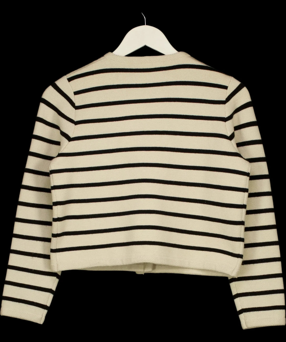 STUDIO BY CHARLOTTE Cream Kelly Stripe Cardigan Cream & Black — label