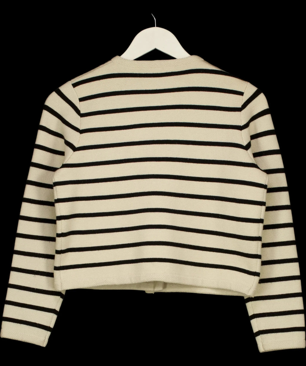 STUDIO BY CHARLOTTE Cream Kelly Stripe Cardigan Cream & Black — label