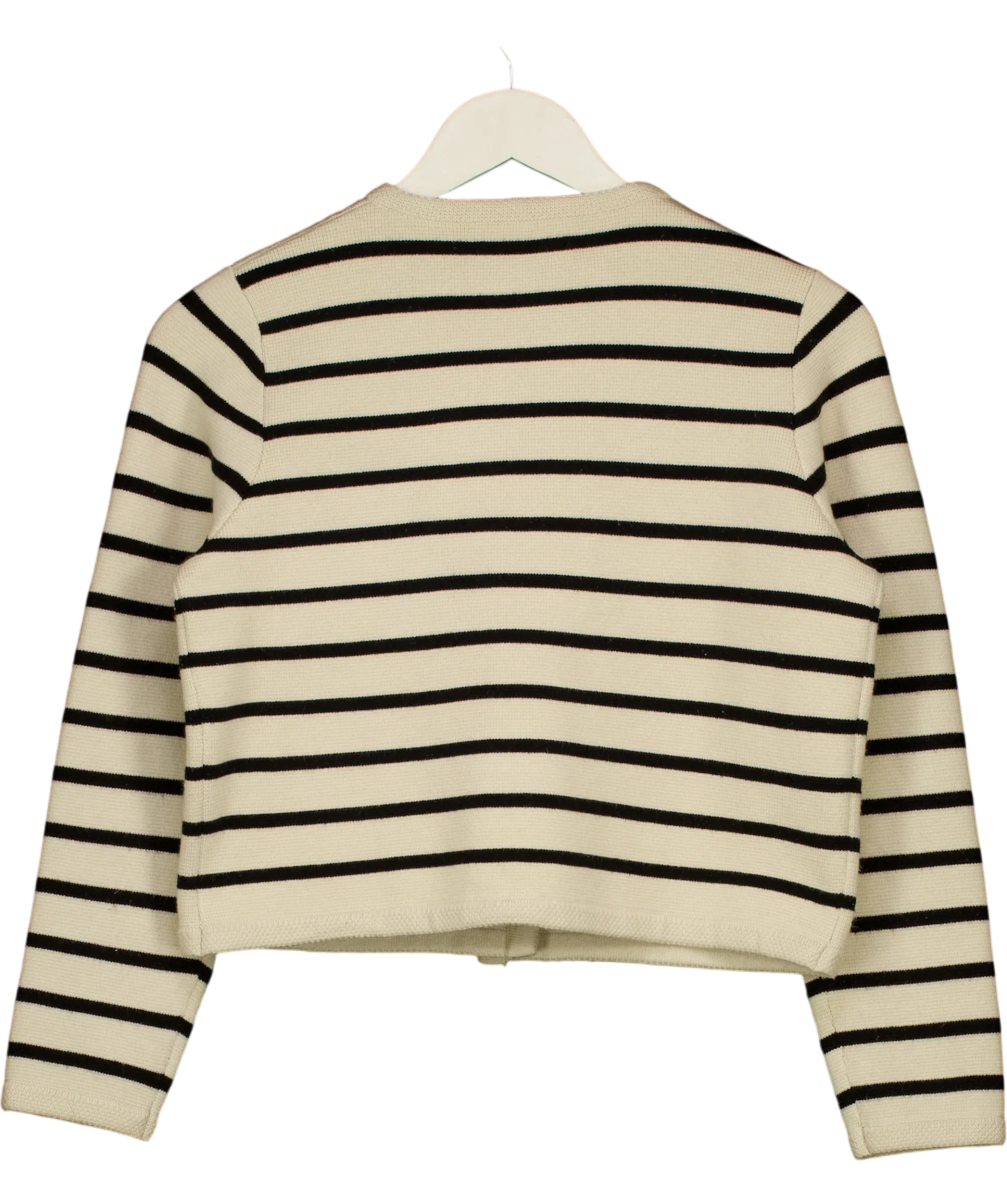 STUDIO BY CHARLOTTE Cream Kelly Stripe Cardigan Cream & Black — back