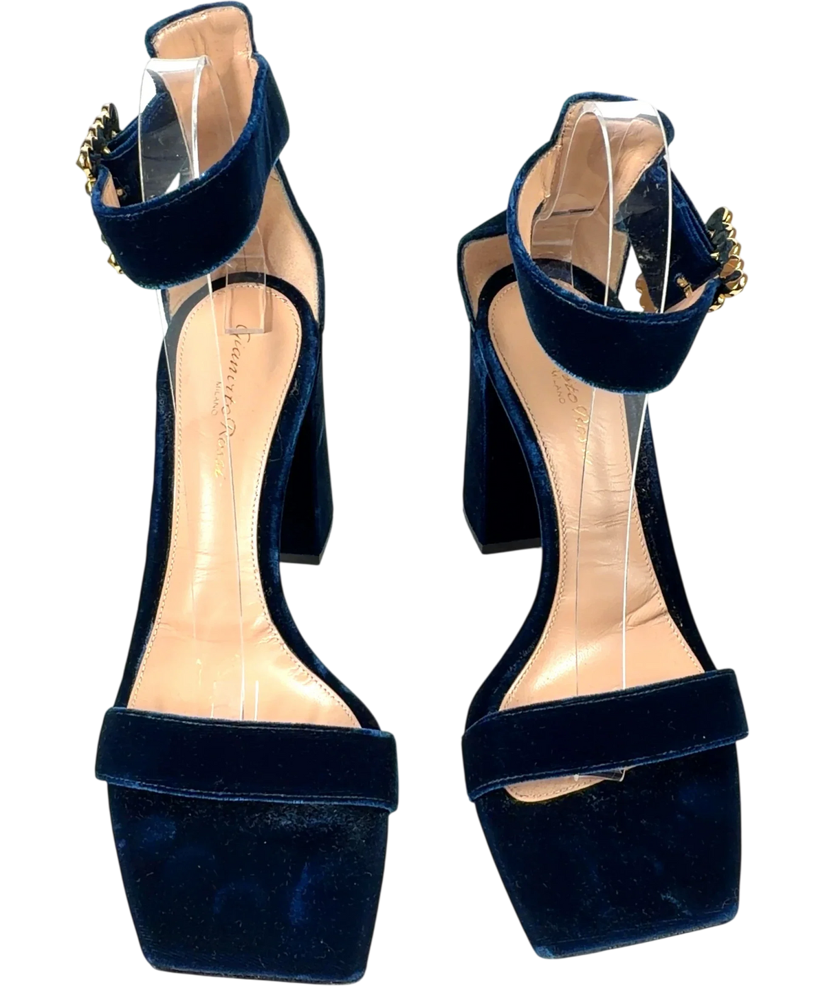 Gianvito Rossi Blue Wondy, size UK 6 EU 39 👠 — detail