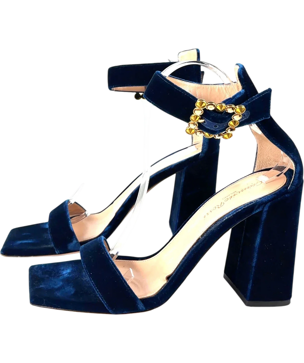 Gianvito Rossi Blue Wondy, size UK 6 EU 39 👠 — label