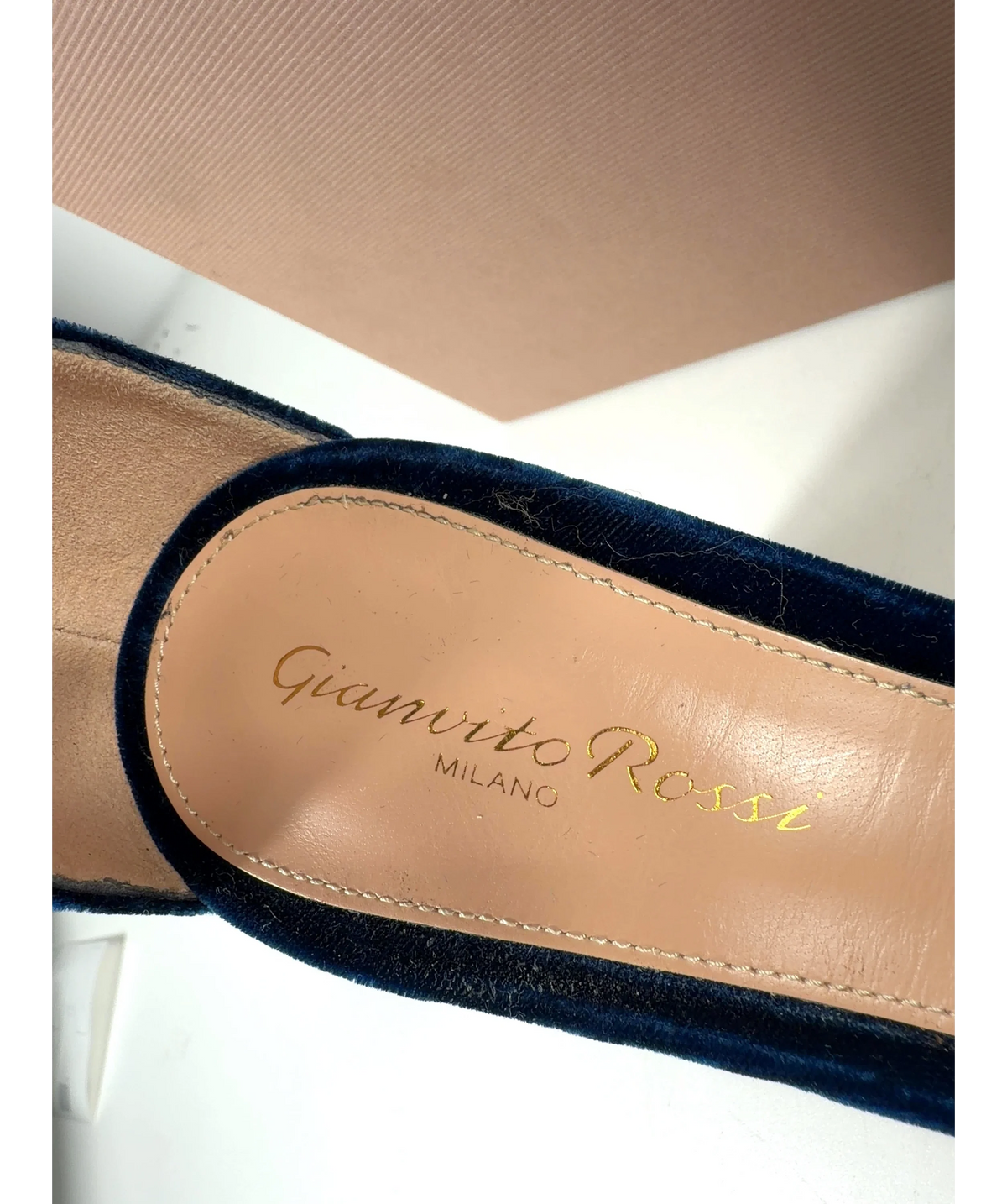 Gianvito Rossi Blue Wondy, size UK 6 EU 39 👠 — care label