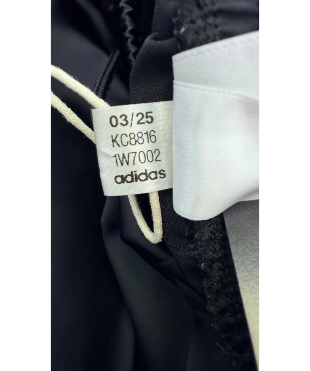 adidas Black ORIGINALS Adicolor Satin Ruffle 3-Stripes Shorts Black UK 4-6, size UK XS — label