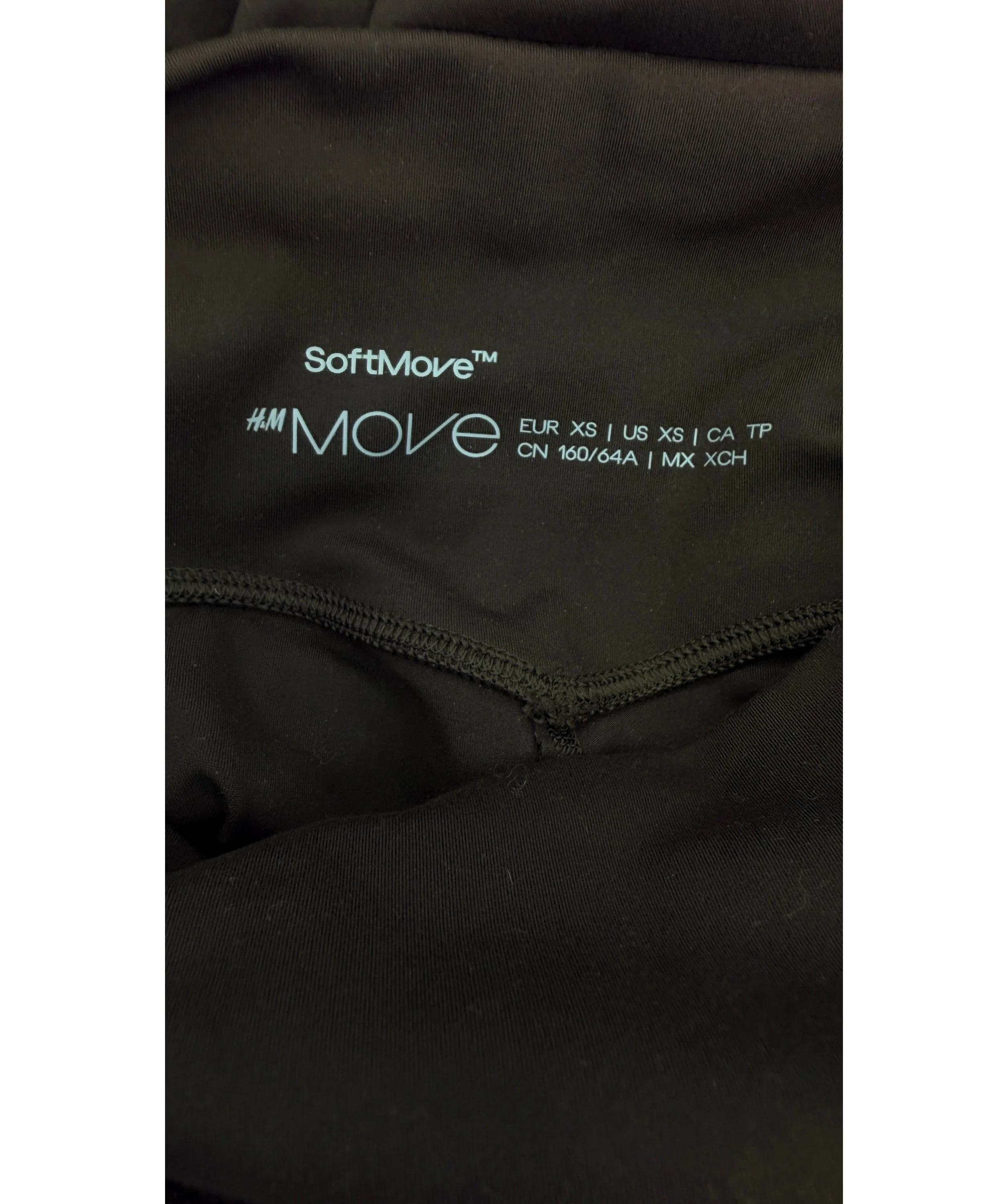 H&M Brown MOVE SoftMove Flared Yoga Leggings Warm Brown, size UK XS — detail