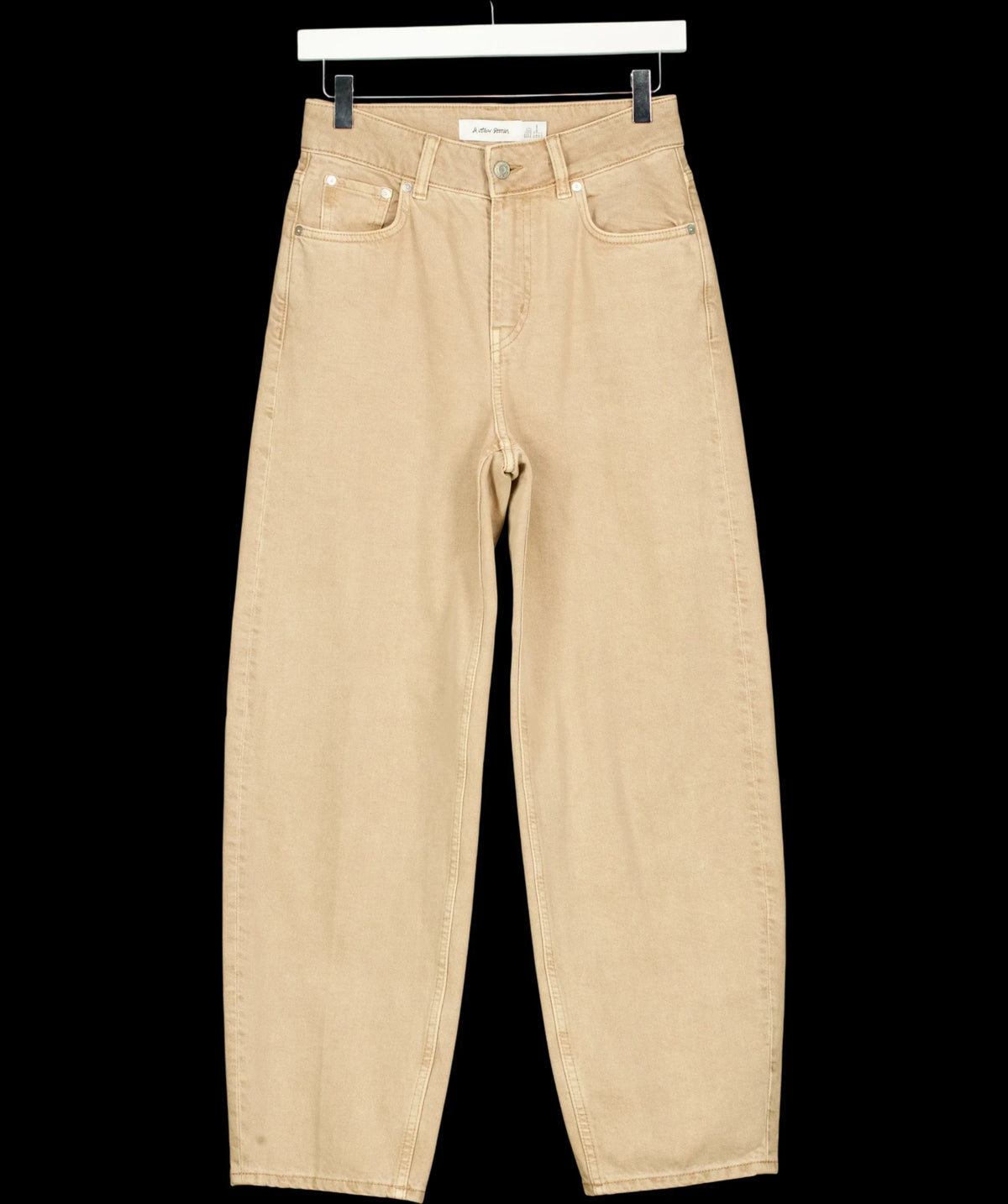 & OTHER STORIES Beige Tapered Barrel-Leg Jeans Beige EUR 34, size UK 6 — detail