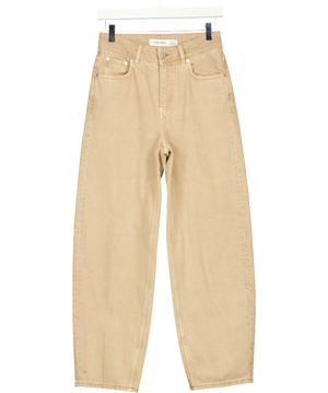 & OTHER STORIES Tapered Barrel-leg Jeans Beige Eur 34 UK 6