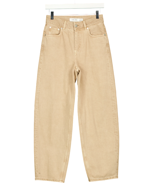 & OTHER STORIES Beige Tapered Barrel-Leg Jeans Beige EUR 34, size UK 6 — front
