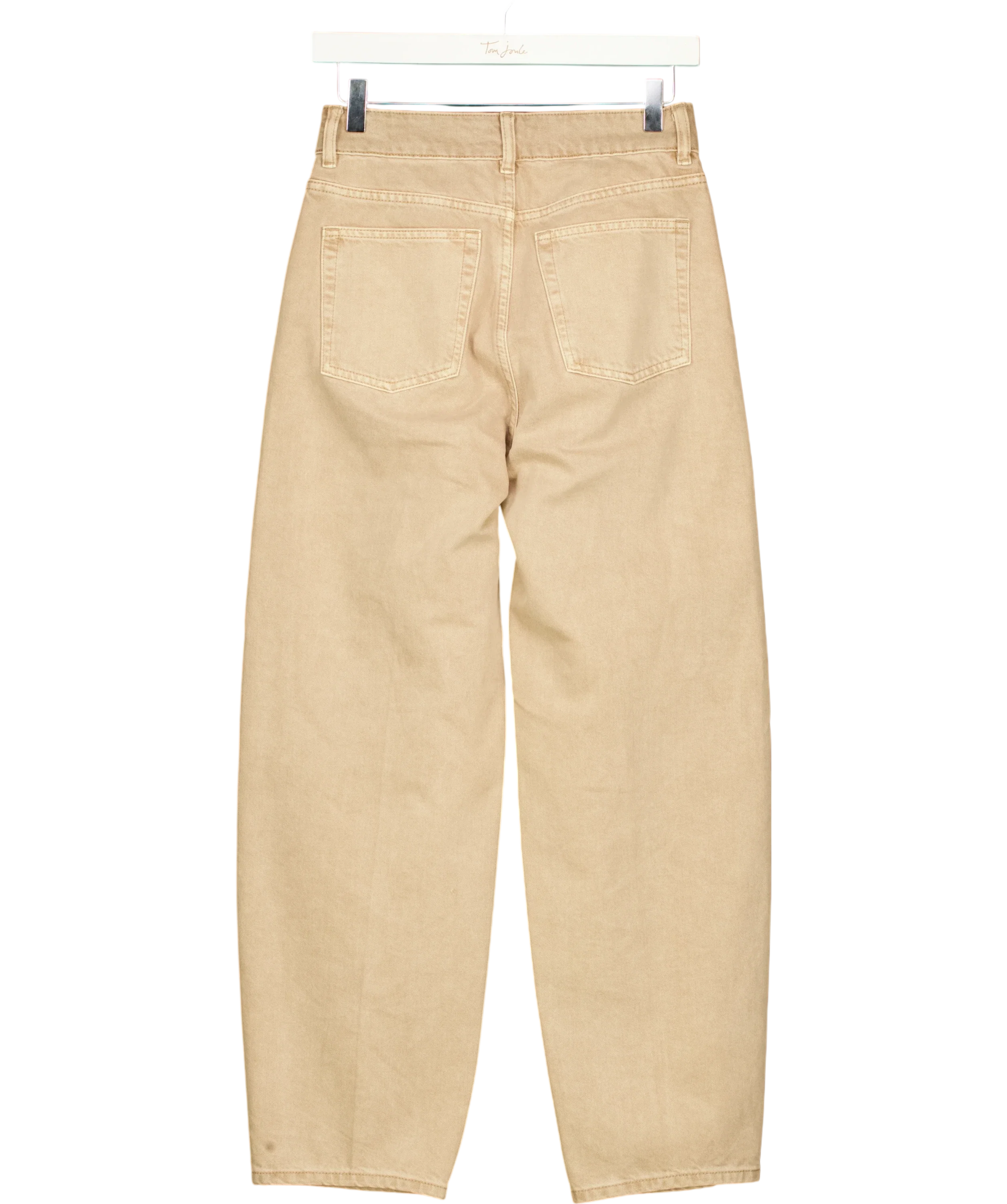 & OTHER STORIES Beige Tapered Barrel-Leg Jeans Beige EUR 34, size UK 6 — back