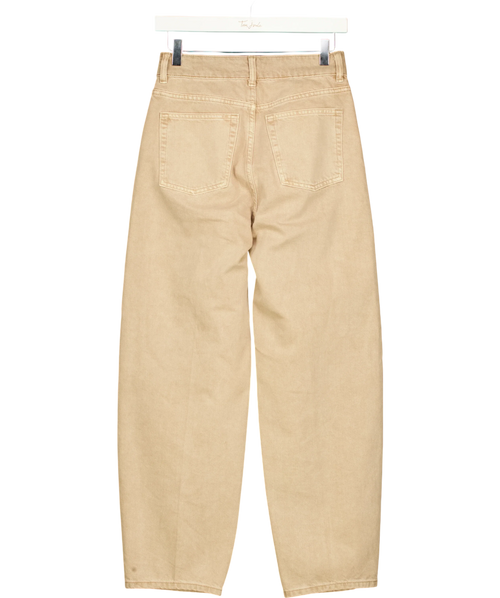 & OTHER STORIES Beige Tapered Barrel-Leg Jeans Beige EUR 34, size UK 6 — back