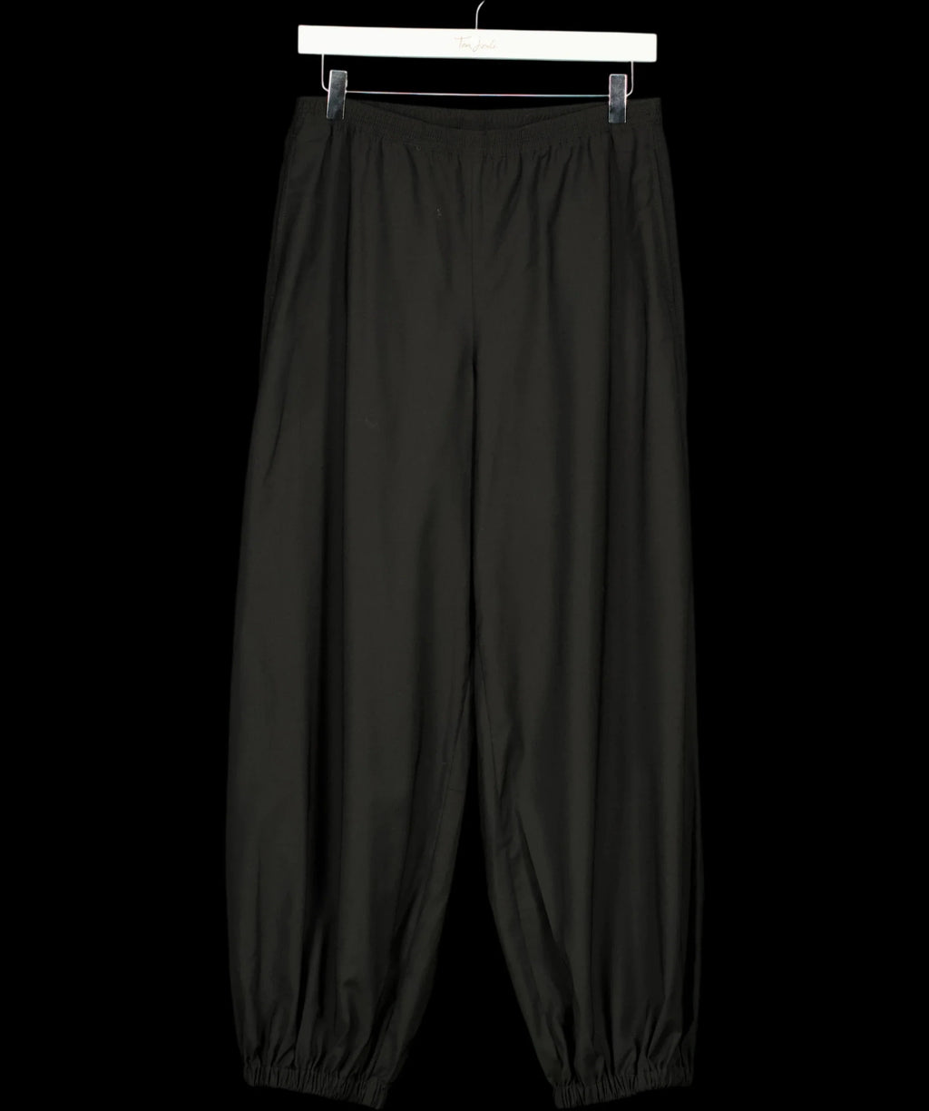 ARKET Black Barrel-Leg Trousers Black EUR 34, size UK 6 — detail