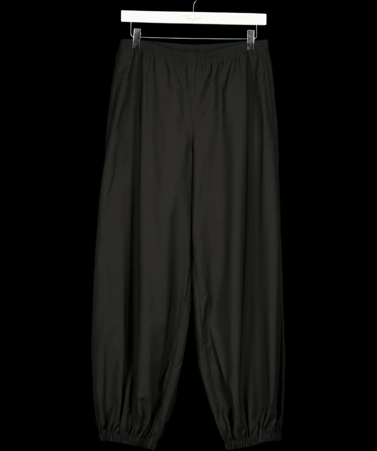 ARKET Black Barrel-Leg Trousers Black EUR 34, size UK 6 — detail
