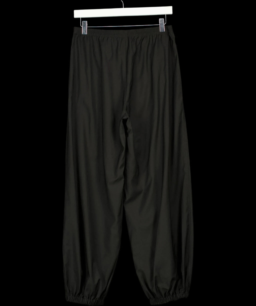ARKET Black Barrel-Leg Trousers Black EUR 34, size UK 6 — label