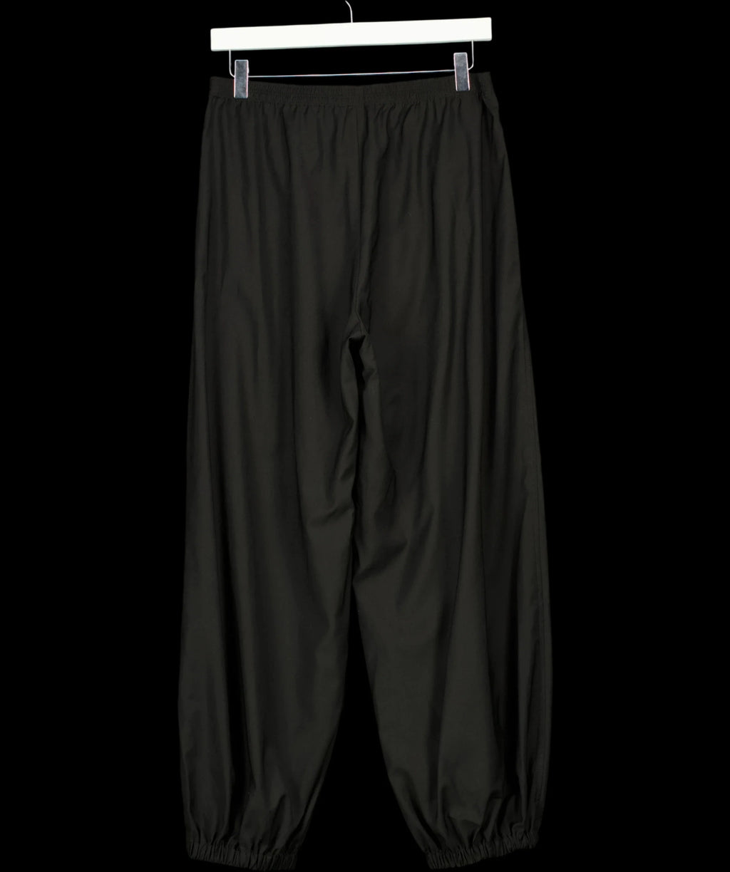 ARKET Black Barrel-Leg Trousers Black EUR 34, size UK 6 — label