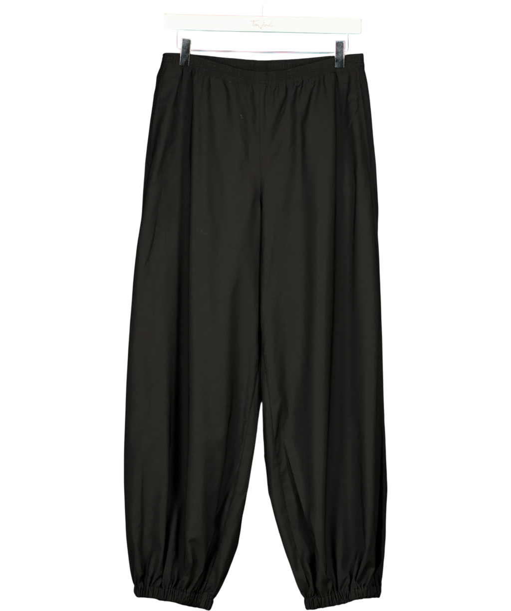 ARKET Black Barrel-Leg Trousers Black EUR 34, size UK 6 — front