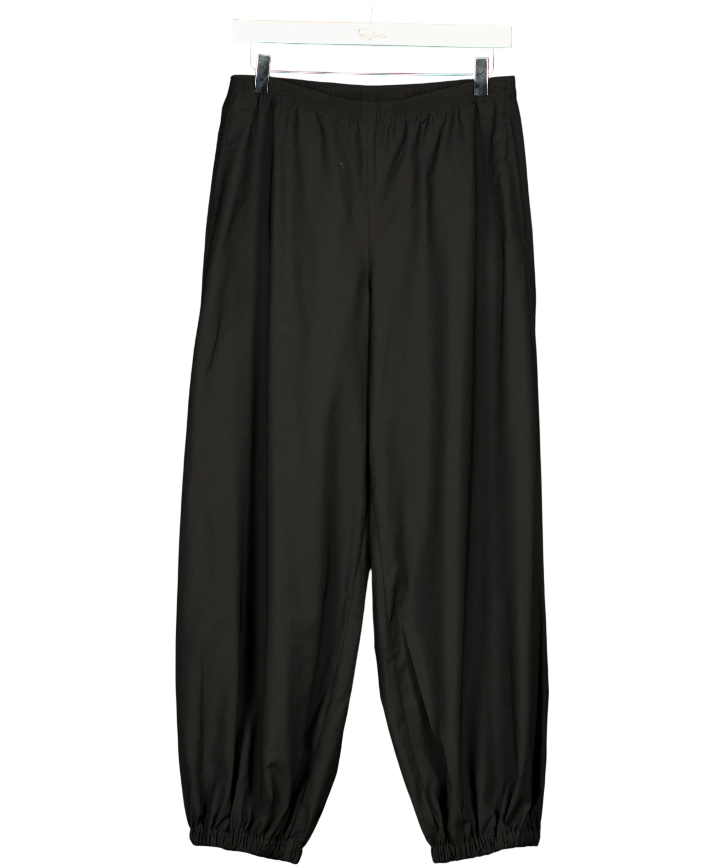 ARKET Black Barrel-Leg Trousers Black EUR 34, size UK 6 — front