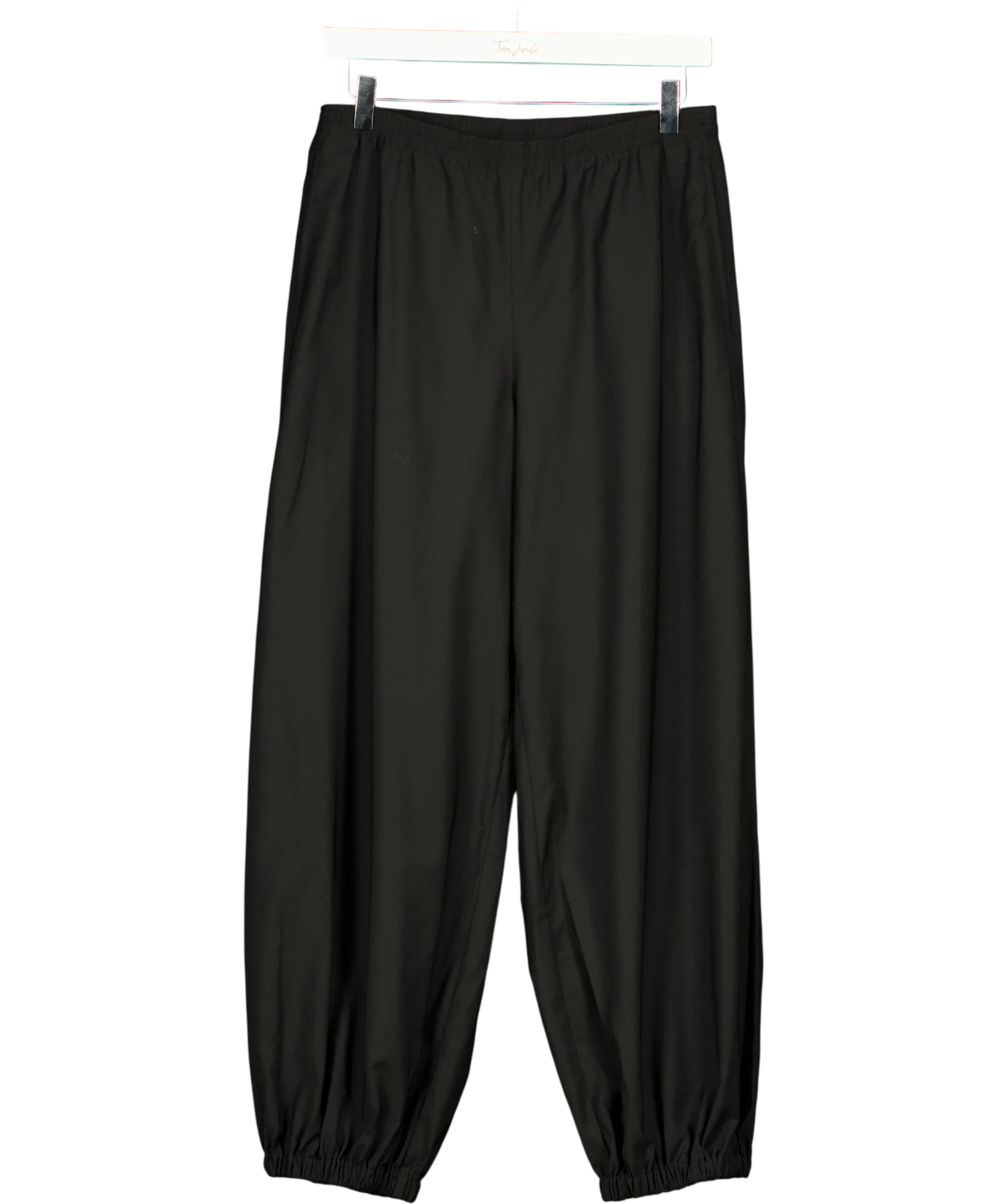 ARKET Black Barrel-Leg Trousers Black EUR 34, size UK 6 — front