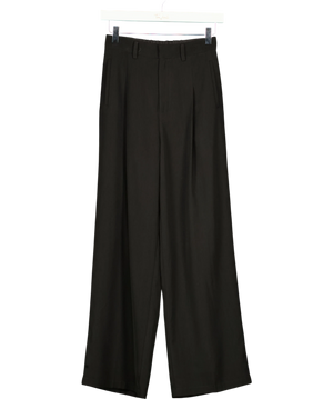 Petite Studio NYC Jane Pleated Wide Leg Trousers Black UK XS