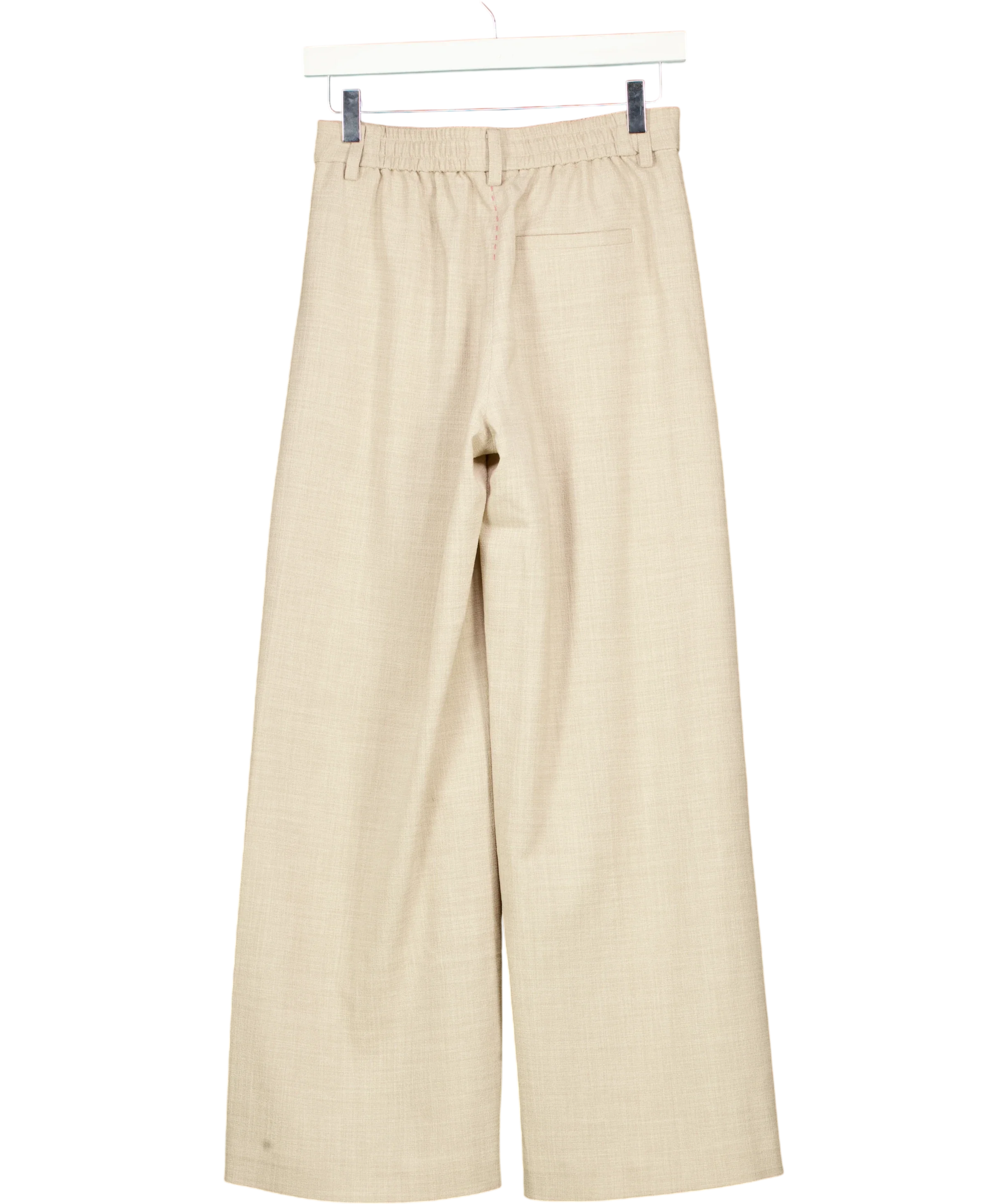 Fabrique Beige ESSENTIAL Solo Baggy Pants in Linen Style Blend, size UK XS — back