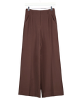 FOREVER NEW Brown Petite Wide Leg Trousers Chocolate, size UK 6 — front