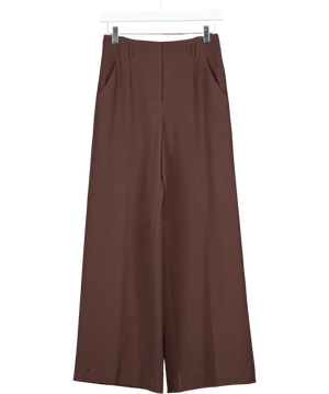 FOREVER NEW Brown Petite Wide Leg Trousers Chocolate UK 6