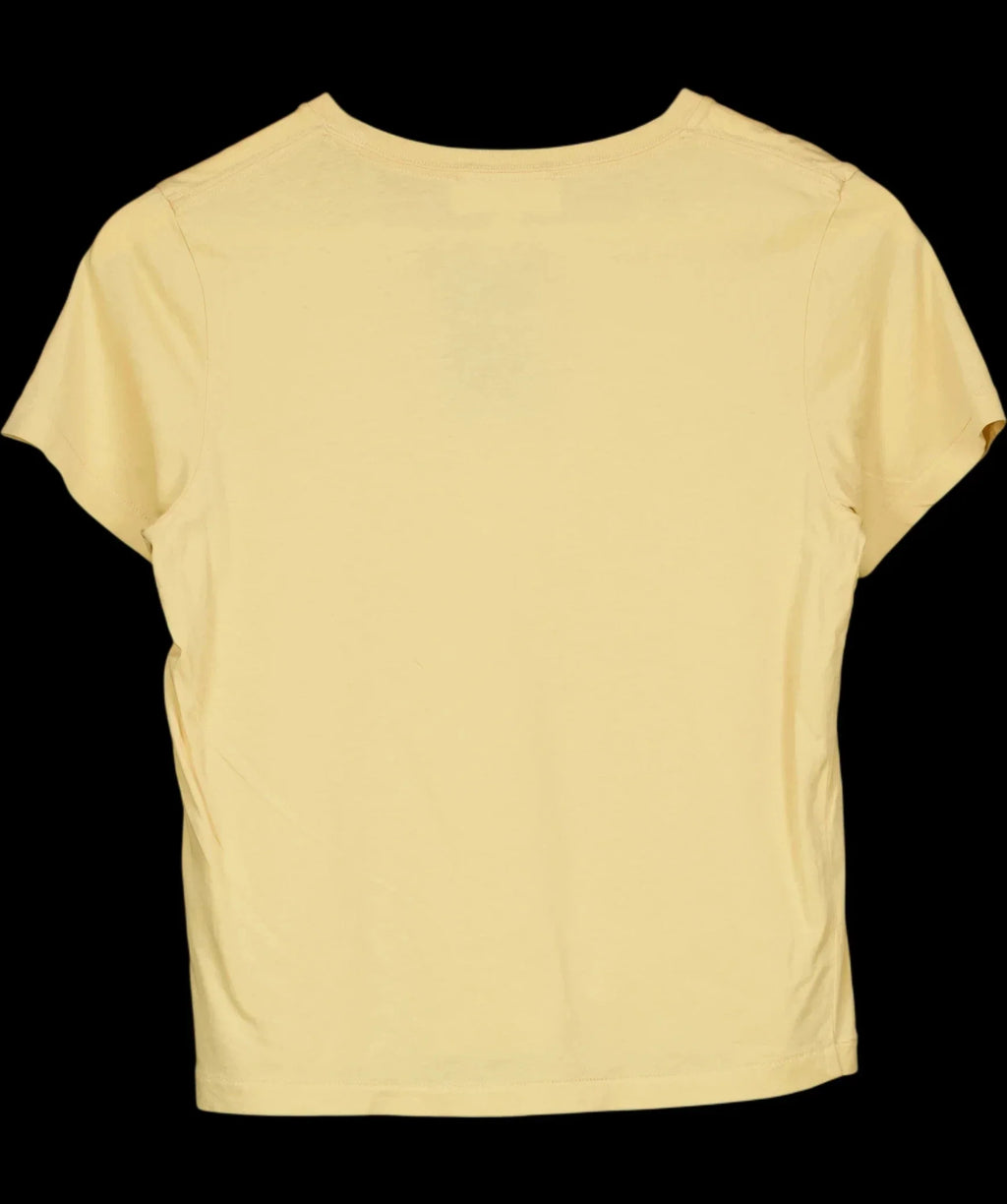 ASEMBLY LABEL Yellow Short Sleeve Basic T-Shirt Butter Yellow S, size UK 6 — label