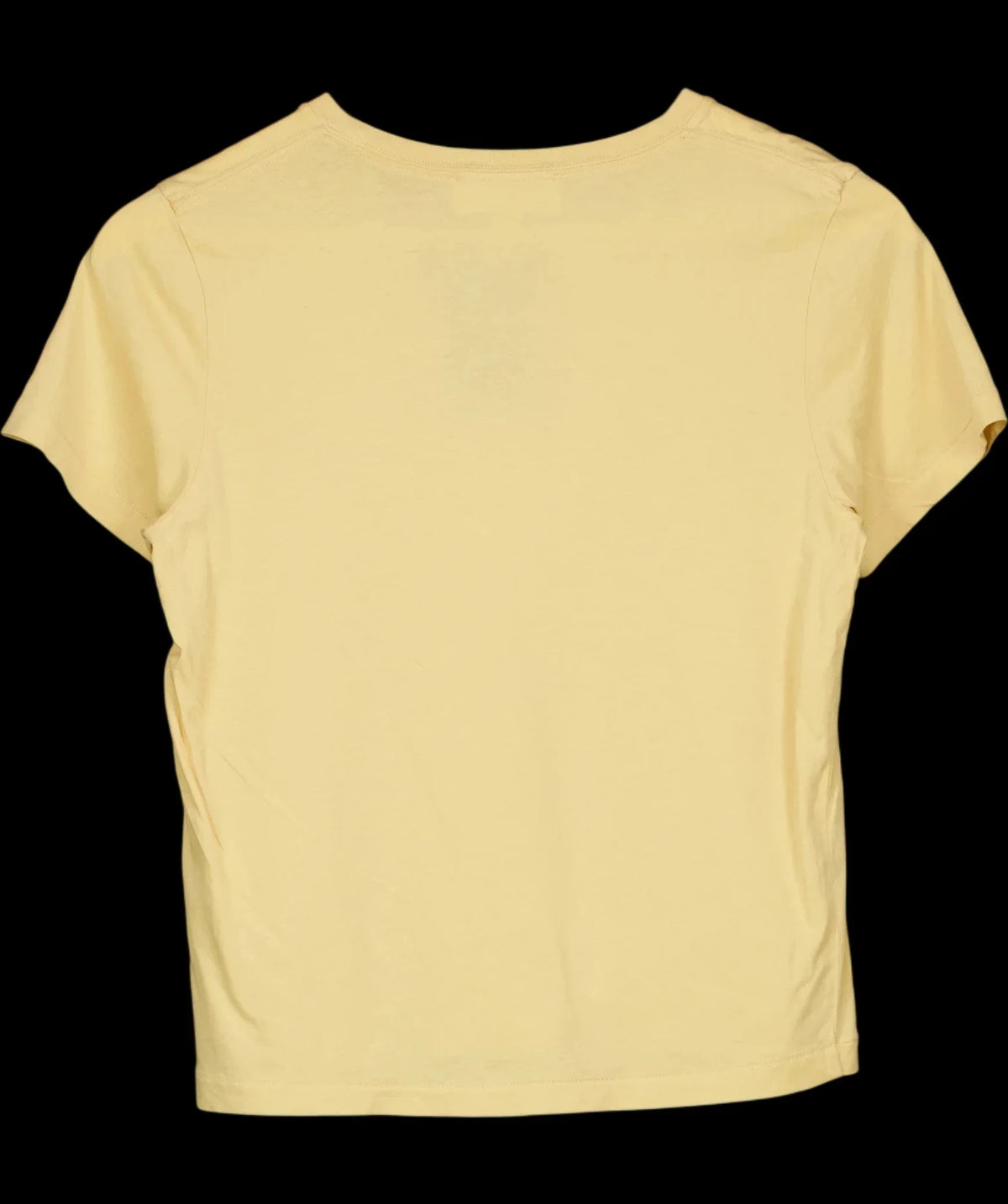 ASEMBLY LABEL Yellow Short Sleeve Basic T-Shirt Butter Yellow S, size UK 6 — label
