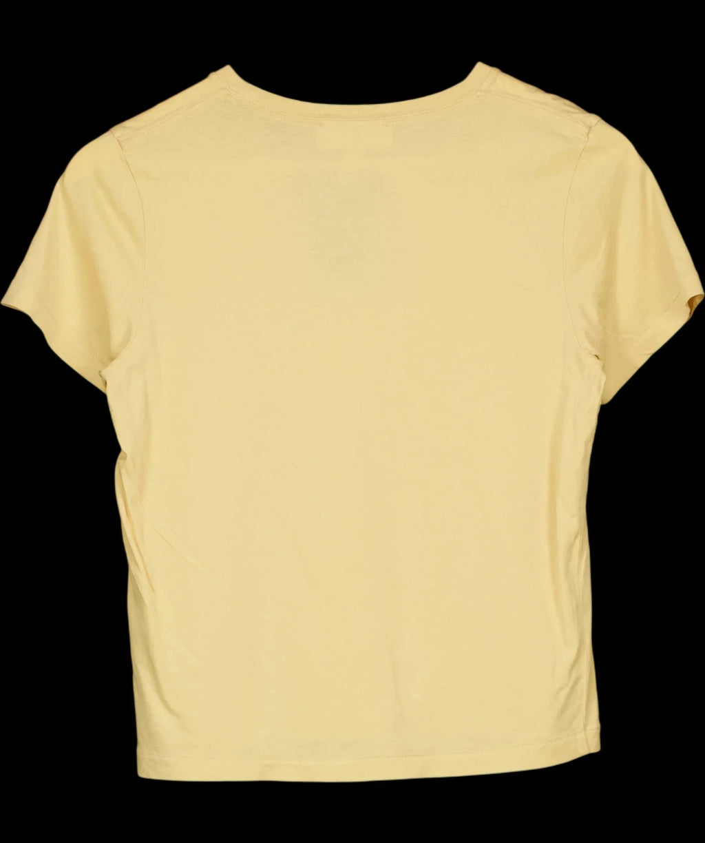 ASEMBLY LABEL Yellow Short Sleeve Basic T-Shirt Butter Yellow S, size UK 6 — label
